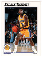 Sedale Threatt - Los Angeles Lakers (NBA Basketball Card) 1991-92 Hoops # 385 Mint