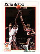 Keith Askins RC - Miami Heat (NBA Basketball Card) 1991-92 Hoops # 386 Mint