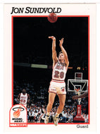 Jon Sundvold - Miami Heat (NBA Basketball Card) 1991-92 Hoops # 389 Mint