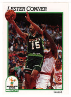 Lester Conner - Milwaukee Bucks (NBA Basketball Card) 1991-92 Hoops # 390 Mint