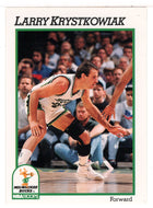 Larry Krystkowiak - Milwaukee Bucks (NBA Basketball Card) 1991-92 Hoops # 393 Mint