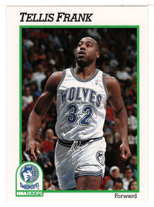 Tellis Frank - Minnesota Timberwolves (NBA Basketball Card) 1991-92 Hoops # 396 Mint