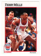 Terry Mills RC - New Jersey Nets (NBA Basketball Card) 1991-92 Hoops # 401 Mint
