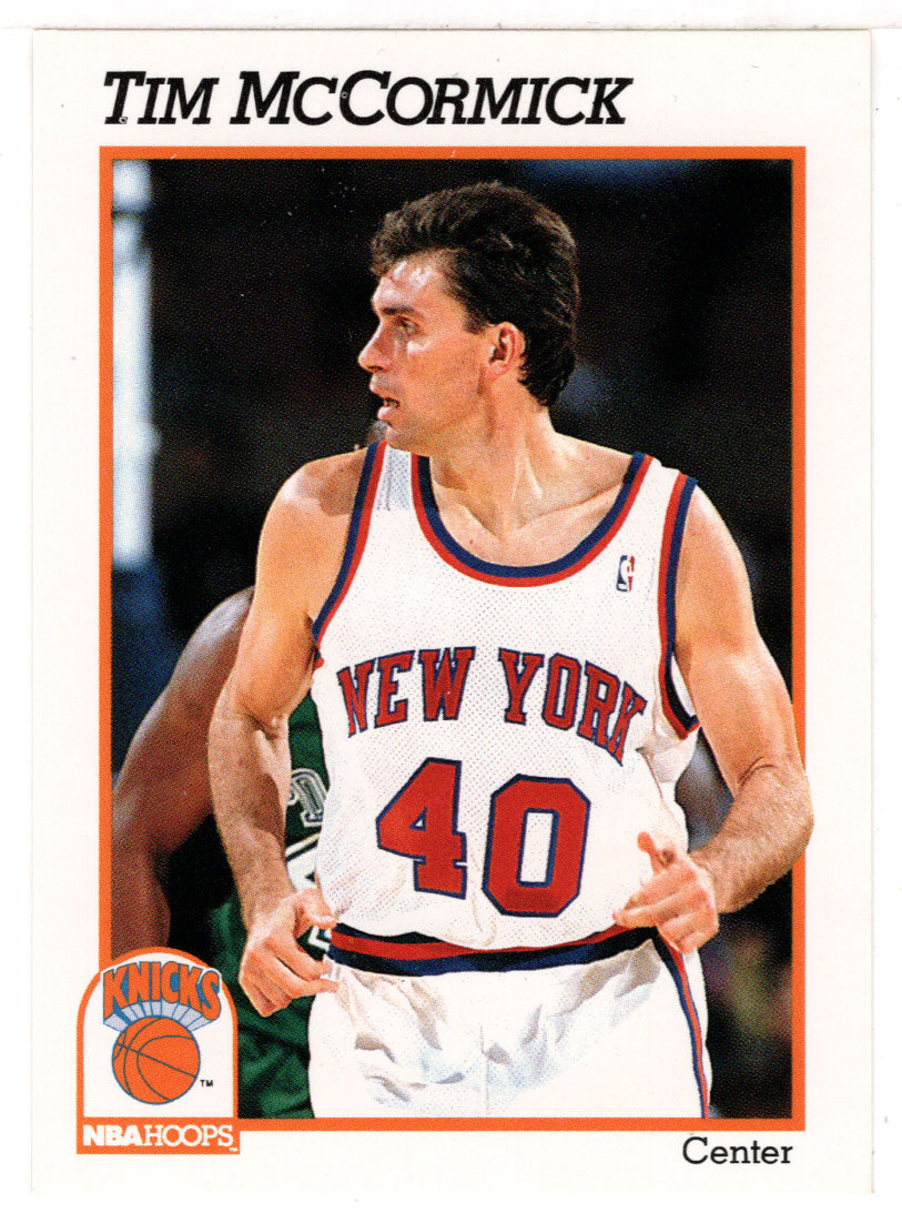 Tim McCormick - New York Knicks (NBA Basketball Card) 1991-92 Hoops # 402 Mint