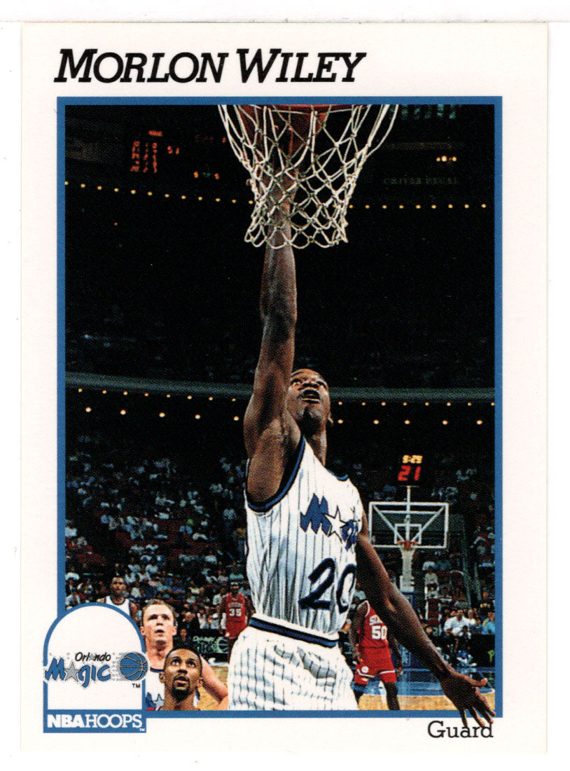 Morlon Wiley - Orlando Magic (NBA Basketball Card) 1991-92 Hoops # 410 Mint