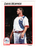 Dave Hoppen - Philadelphia 76ers (NBA Basketball Card) 1991-92 Hoops # 411 Mint