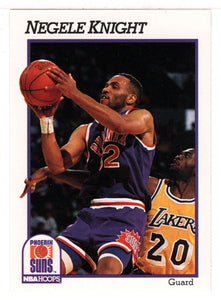 Negele Knight - Phoenix Suns (NBA Basketball Card) 1991-92 Hoops # 418 Mint