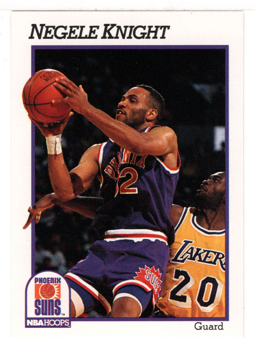 Negele Knight - Phoenix Suns (NBA Basketball Card) 1991-92 Hoops # 418 Mint