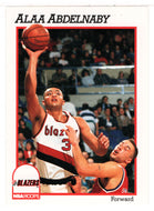 Alaa Abdelnaby - Portland Trail Blazers (NBA Basketball Card) 1991-92 Hoops # 423 Mint