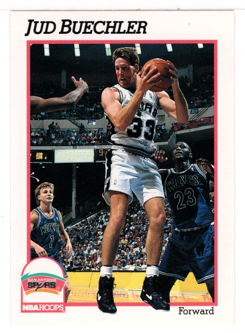 Jud Buechler - San Antonio Spurs (NBA Basketball Card) 1991-92 Hoops # 432 Mint