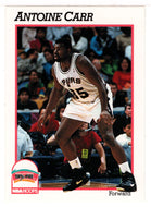 Antoine Carr - San Antonio Spurs (NBA Basketball Card) 1991-92 Hoops # 433 Mint