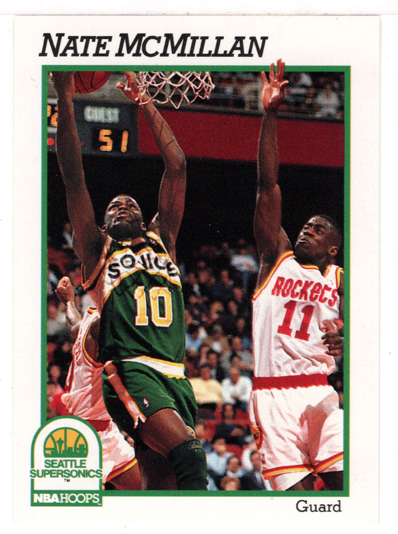 Nate McMillan - Seattle SuperSonics (NBA Basketball Card) 1991-92 Hoops # 441 Mint