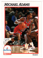 Michael Adams - Washington Bullets (NBA Basketball Card) 1991-92 Hoops # 443 Mint