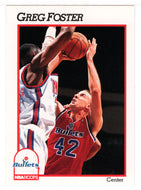 Greg Foster - Washington Bullets (NBA Basketball Card) 1991-92 Hoops # 445 Mint