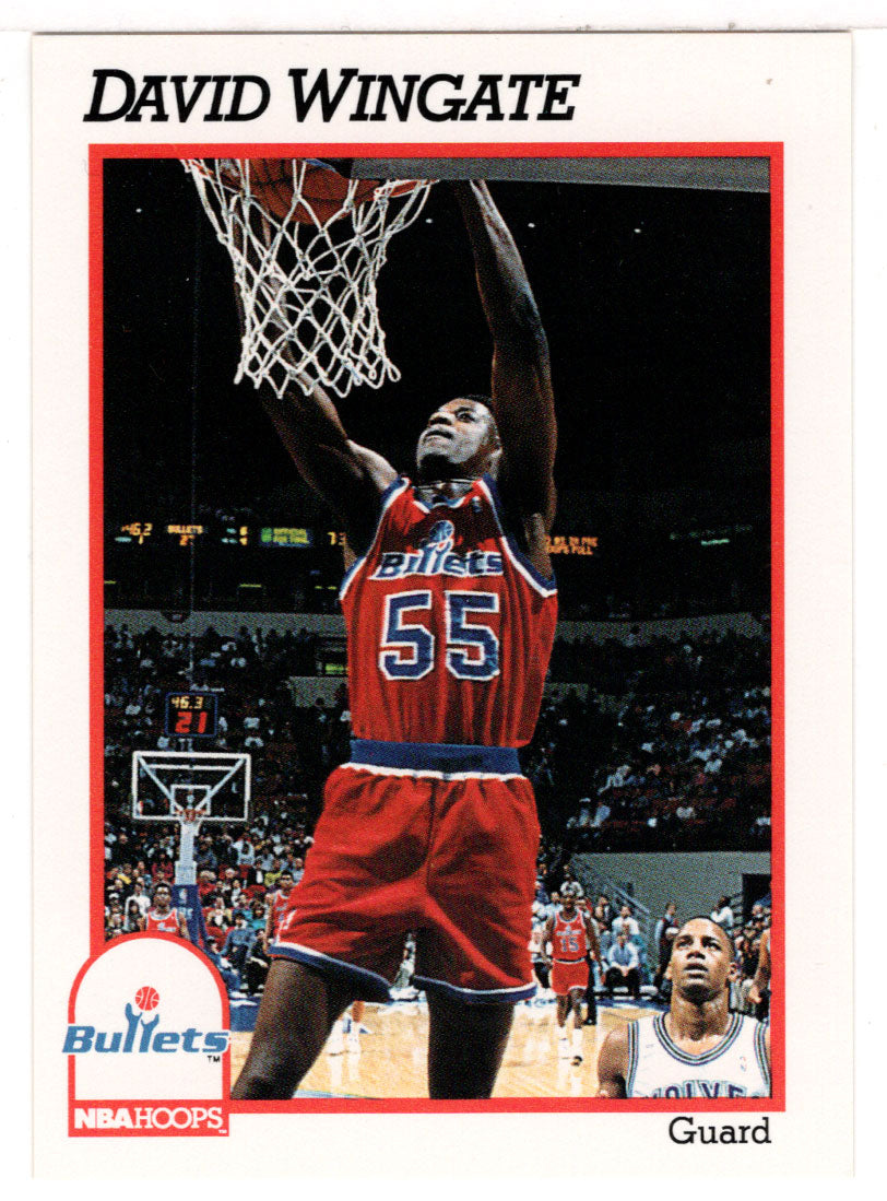 David Wingate - Washington Bullets (NBA Basketball Card) 1991-92 Hoops # 448 Mint