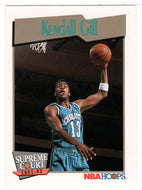 Kendall Gill - Charlotte Hornets - Supreme Court (NBA Basketball Card) 1991-92 Hoops # 454 Mint