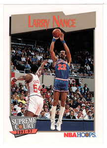 Larry Nance - Cleveland Cavaliers - Supreme Court (NBA Basketball Card) 1991-92 Hoops # 458 Mint