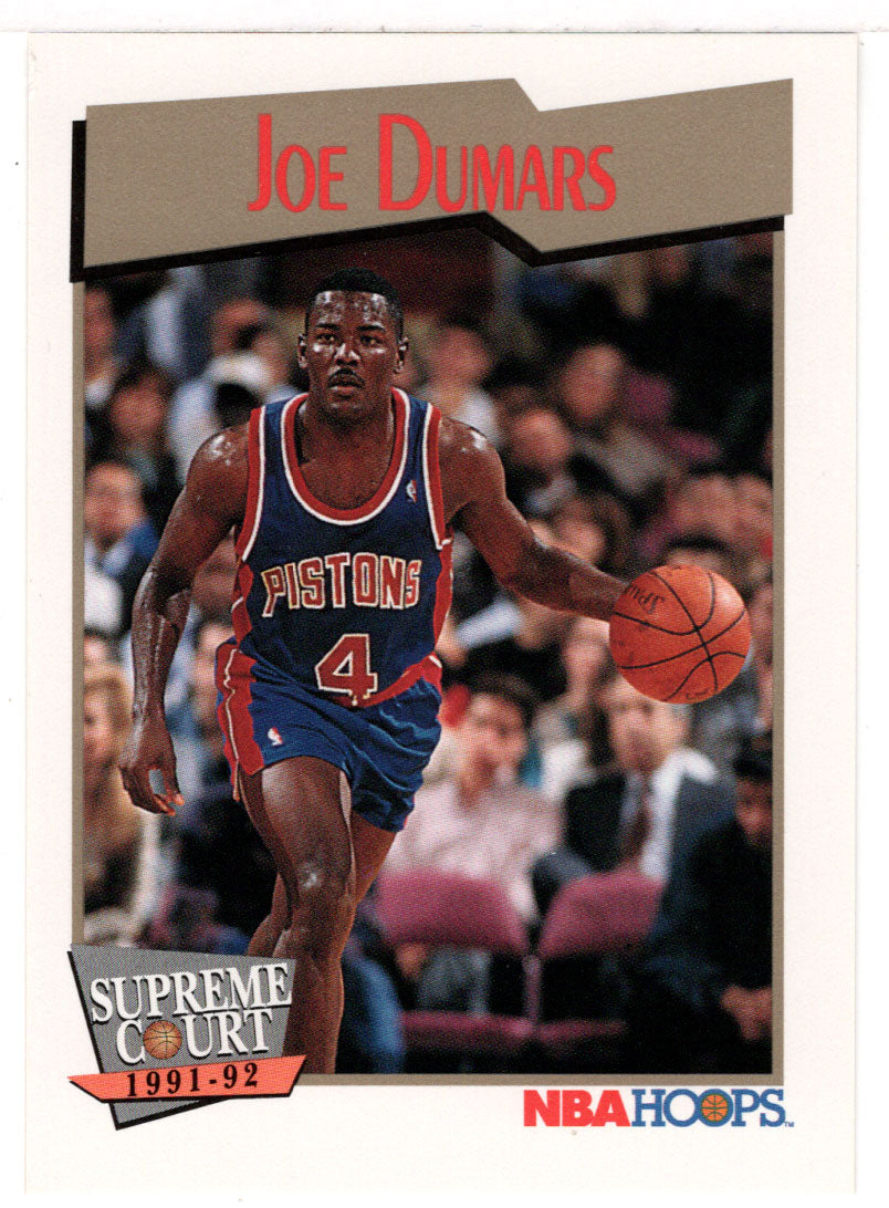 Joe Dumars - Detroit Pistons - Supreme Court (NBA Basketball Card) 1991-92 Hoops # 463 Mint