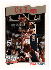 Otis Thorpe - Houston Rockets - Supreme Court (NBA Basketball Card) 1991-92 Hoops # 468 Mint