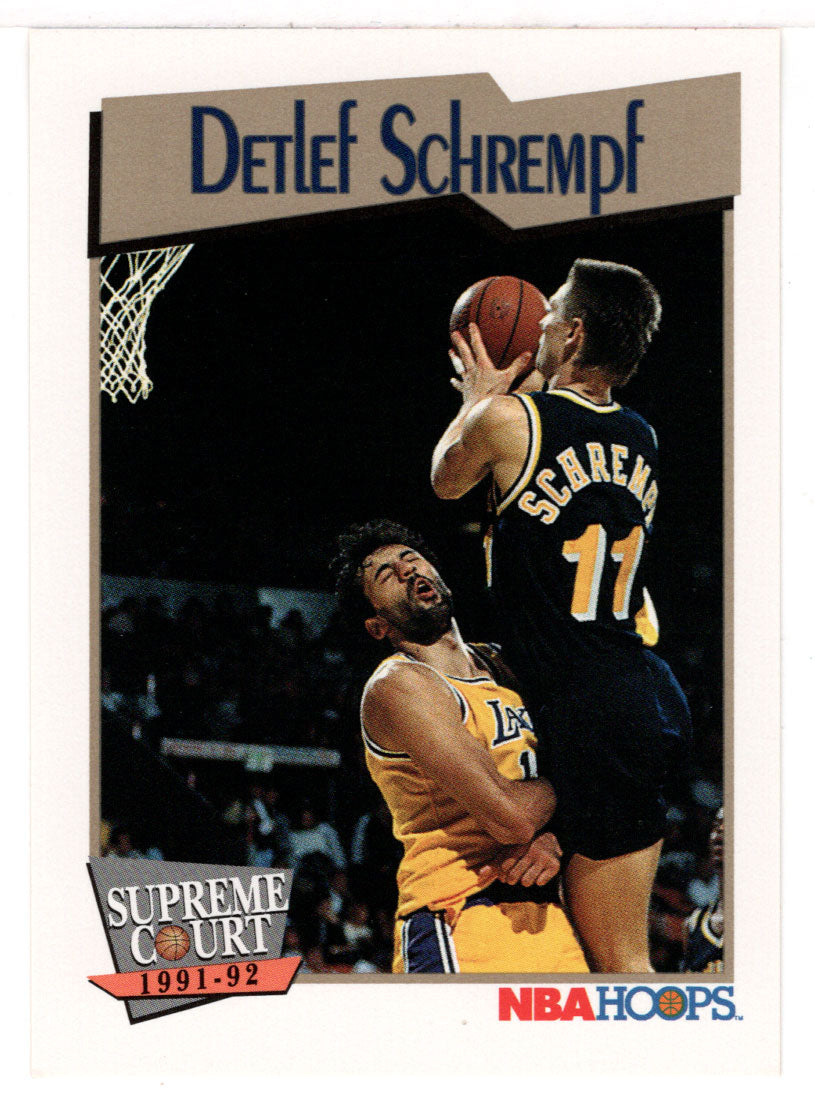 Detlef Schrempf - Indiana Pacers - Supreme Court (NBA Basketball Card) 1991-92 Hoops # 470 Mint