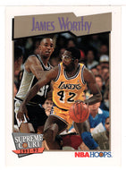 James Worthy - Los Angeles Lakers - Supreme Court (NBA Basketball Card) 1991-92 Hoops # 474 Mint