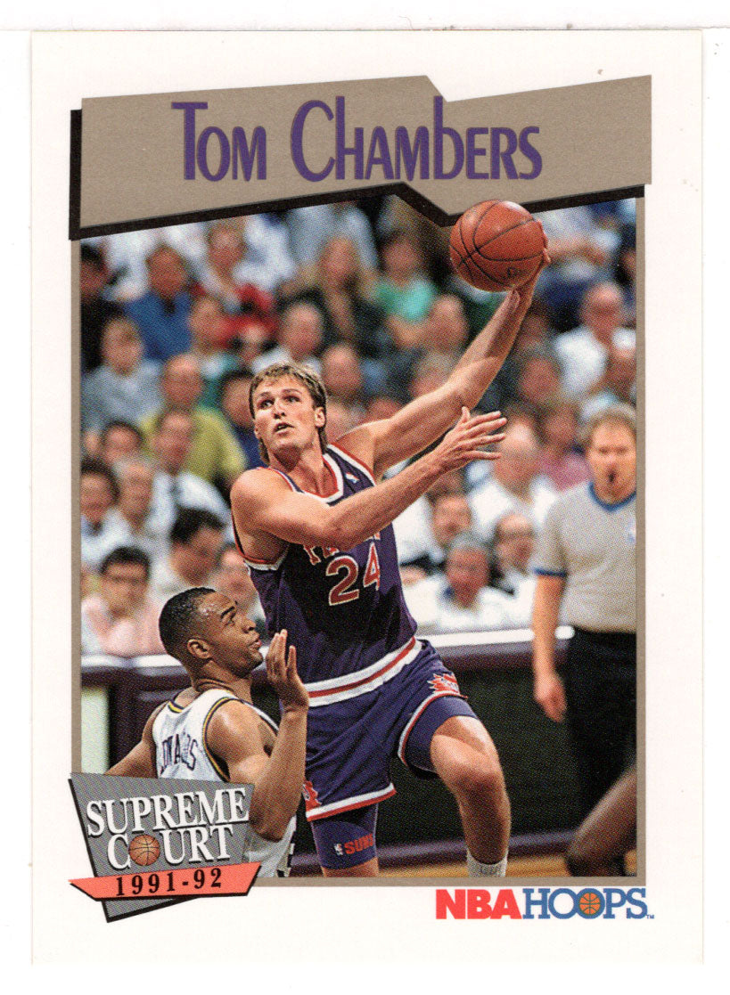 Tom Chambers - Phoenix Suns - Supreme Court (NBA Basketball Card) 1991-92 Hoops # 489 Mint