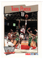 Terry Porter - Portland Trail Blazers - Supreme Court (NBA Basketball Card) 1991-92 Hoops # 492 Mint