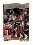 Lionel Simmons - Sacramento Kings - Supreme Court (NBA Basketball Card) 1991-92 Hoops # 493 Mint