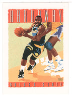 Tim Hardaway - Golden State Warriors Team Checklist - Art (NBA Basketball Card) 1991-92 Hoops # 511 Mint