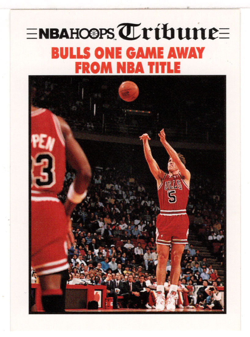 John Paxson - Chicago Bulls - NBA Tribune (NBA Basketball Card) 1991-92 Hoops # 541 Mint
