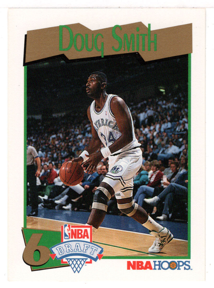 Doug Smith RC - Dallas Mavericks - Draft Picks (NBA Basketball Card) 1991-92 Hoops # 551 Mint