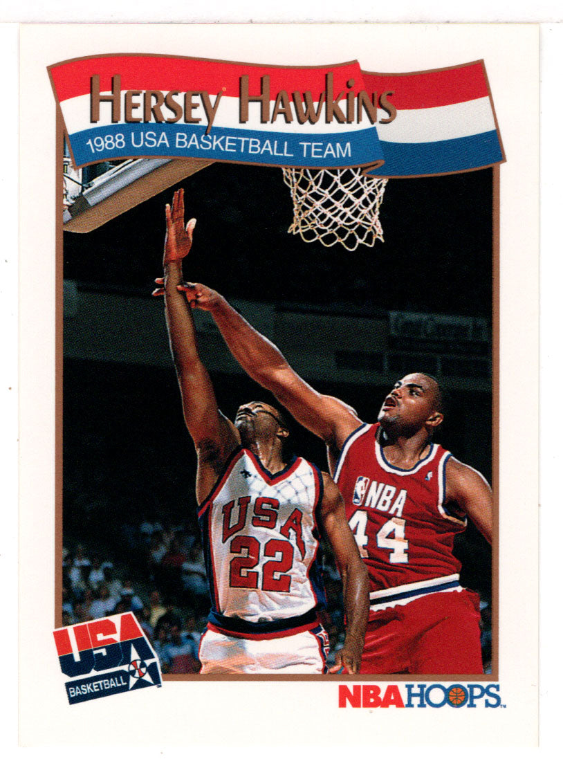 Hersey Hawkins - Team USA (NBA Basketball Card) 1991-92 Hoops # 569 Mint