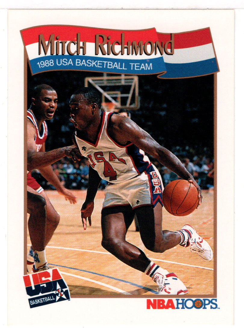 Mitch Richmond - Team USA (NBA Basketball Card) 1991-92 Hoops # 573 Mint
