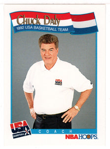 Chuck Daly - Team USA Coach (NBA Basketball Card) 1991-92 Hoops # 585 Mint