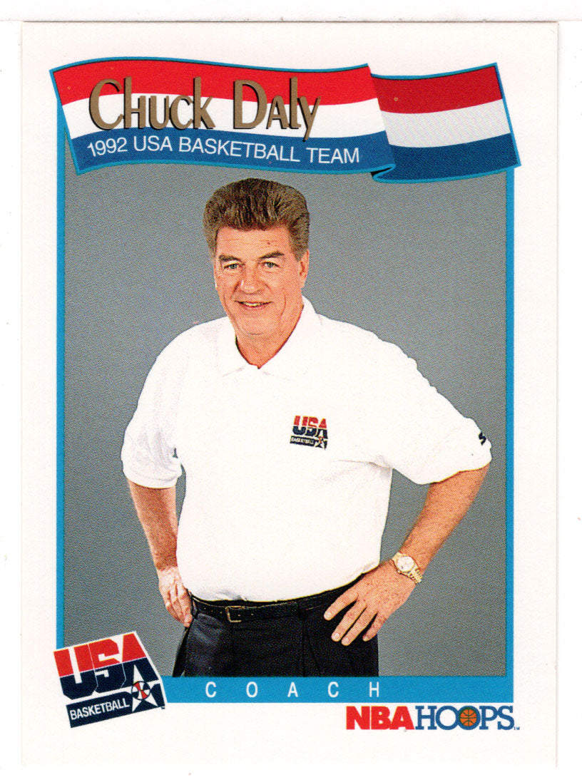 Chuck Daly - Team USA Coach (NBA Basketball Card) 1991-92 Hoops # 585 Mint