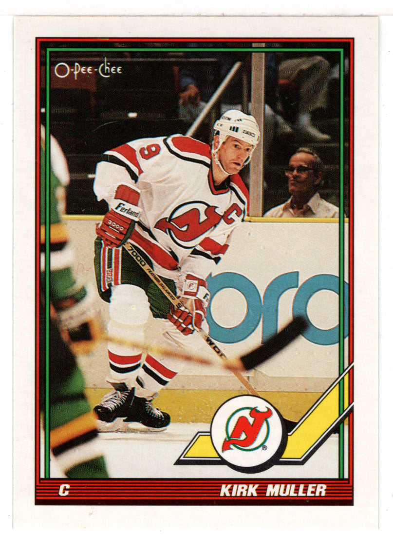 Kirk Muller - New Jersey Devils (NHL Hockey Card) 1991-92 O-Pee-Chee # 22 Mint
