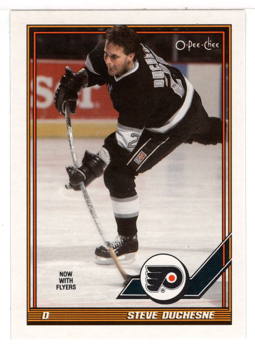 Steve Duchesne - Philadelphia Flyers (NHL Hockey Card) 1991-92 O-Pee-Chee # 31 Mint