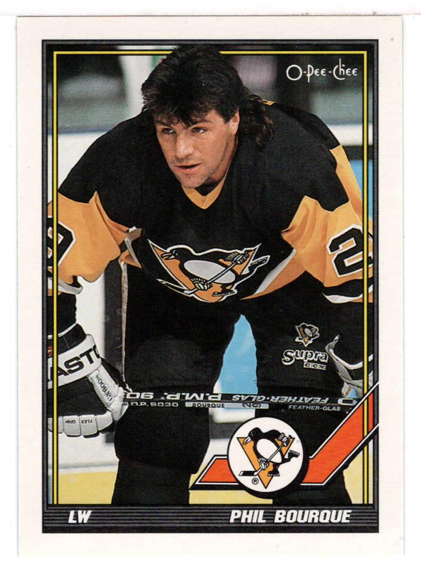 Phil Bourque - Pittsburgh Penguins (NHL Hockey Card) 1991-92 O-Pee-Chee # 33 Mint