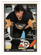 Phil Bourque - Pittsburgh Penguins (NHL Hockey Card) 1991-92 O-Pee-Chee # 33 Mint