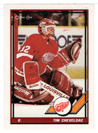 Tim Cheveldae - Detroit Red Wings (NHL Hockey Card) 1991-92 O-Pee-Chee # 35 Mint