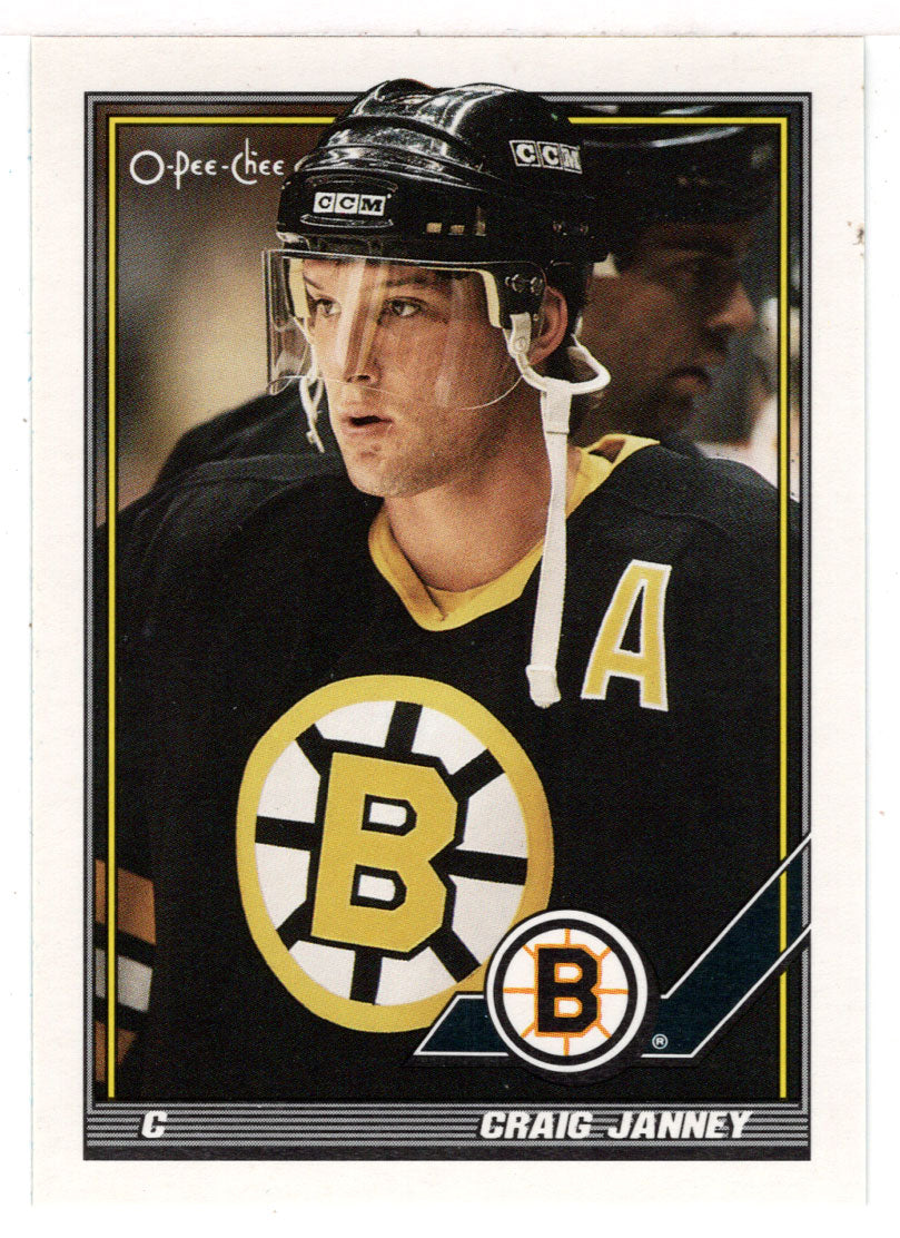 Craig Janney - Boston Bruins (NHL Hockey Card) 1991-92 O-Pee-Chee # 41 Mint