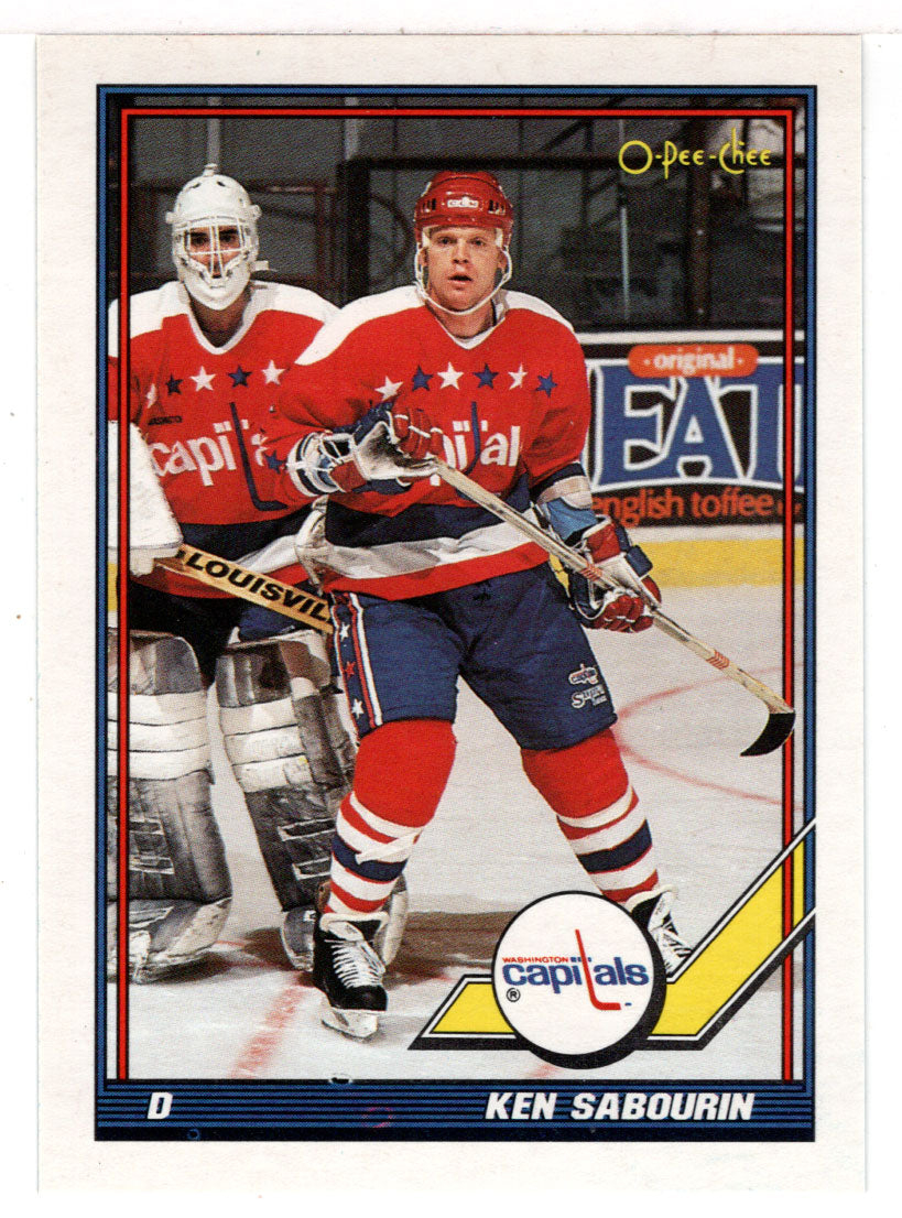 Ken Sabourin - Washington Capitals (NHL Hockey Card) 1991-92 O-Pee-Chee # 43 Mint