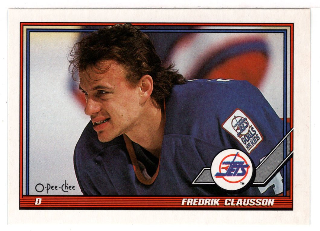 Fredrik Olausso - Winnipeg Jets (NHL Hockey Card) 1991-92 O-Pee-Chee # 45 Mint