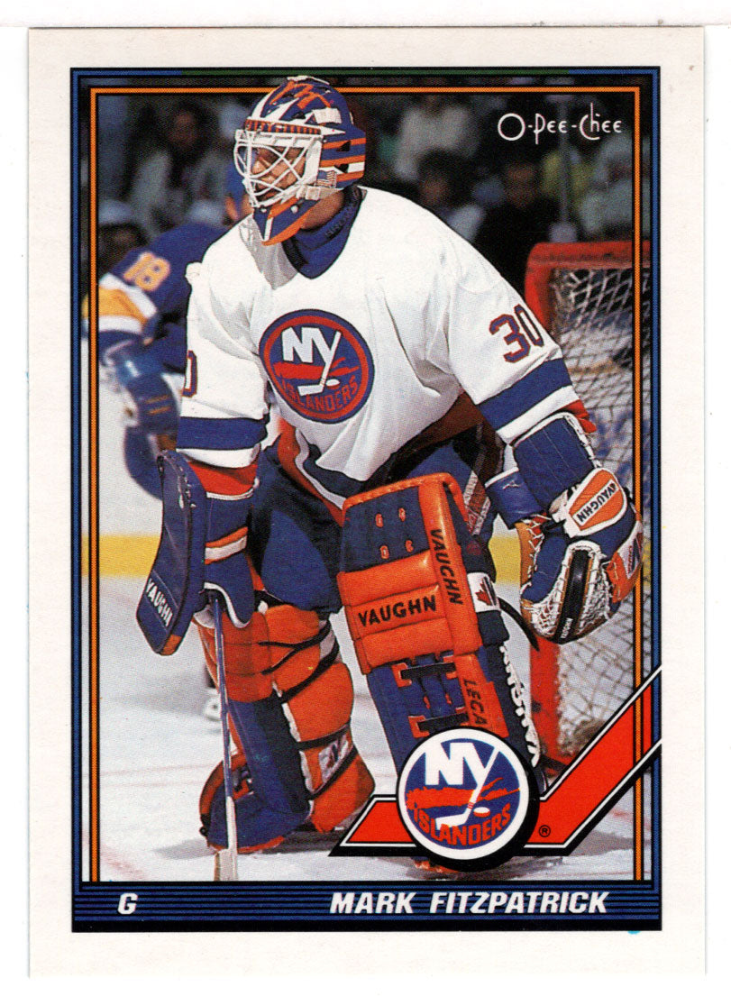 Mark Fitzpatrick - New York Islanders (NHL Hockey Card) 1991-92 O-Pee-Chee # 47 Mint