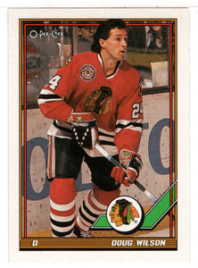 Doug Wilson - Chicago Blackhawks (NHL Hockey Card) 1991-92 O-Pee-Chee # 49 Mint