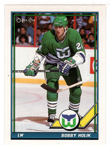Bobby Holik - Hartford Whalers (NHL Hockey Card) 1991-92 O-Pee-Chee # 56 Mint