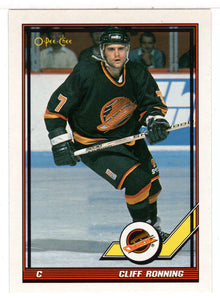 Cliff Ronning - Vancouver Canucks (NHL Hockey Card) 1991-92 O-Pee-Chee # 59 Mint