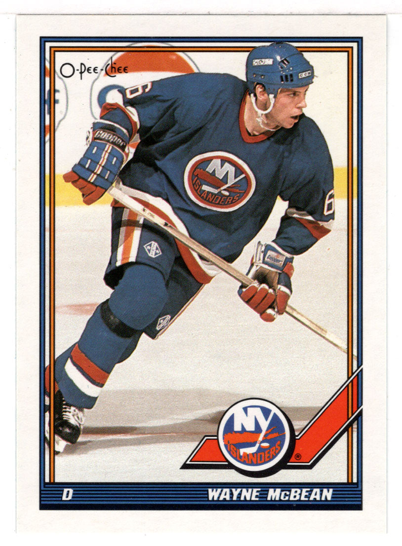 Wayne McBean - New York Islanders (NHL Hockey Card) 1991-92 O-Pee-Chee # 62 Mint