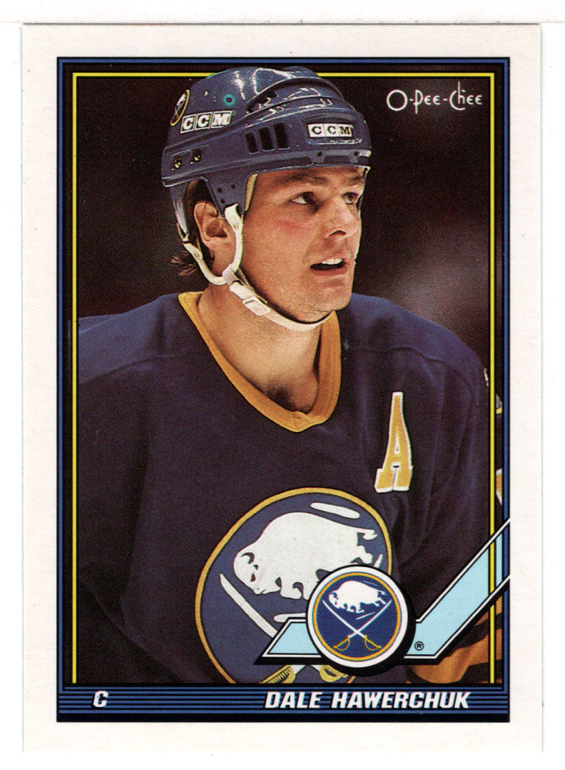 Dale Hawerchuk - Buffalo Sabres (NHL Hockey Card) 1991-92 O-Pee-Chee # 65 Mint