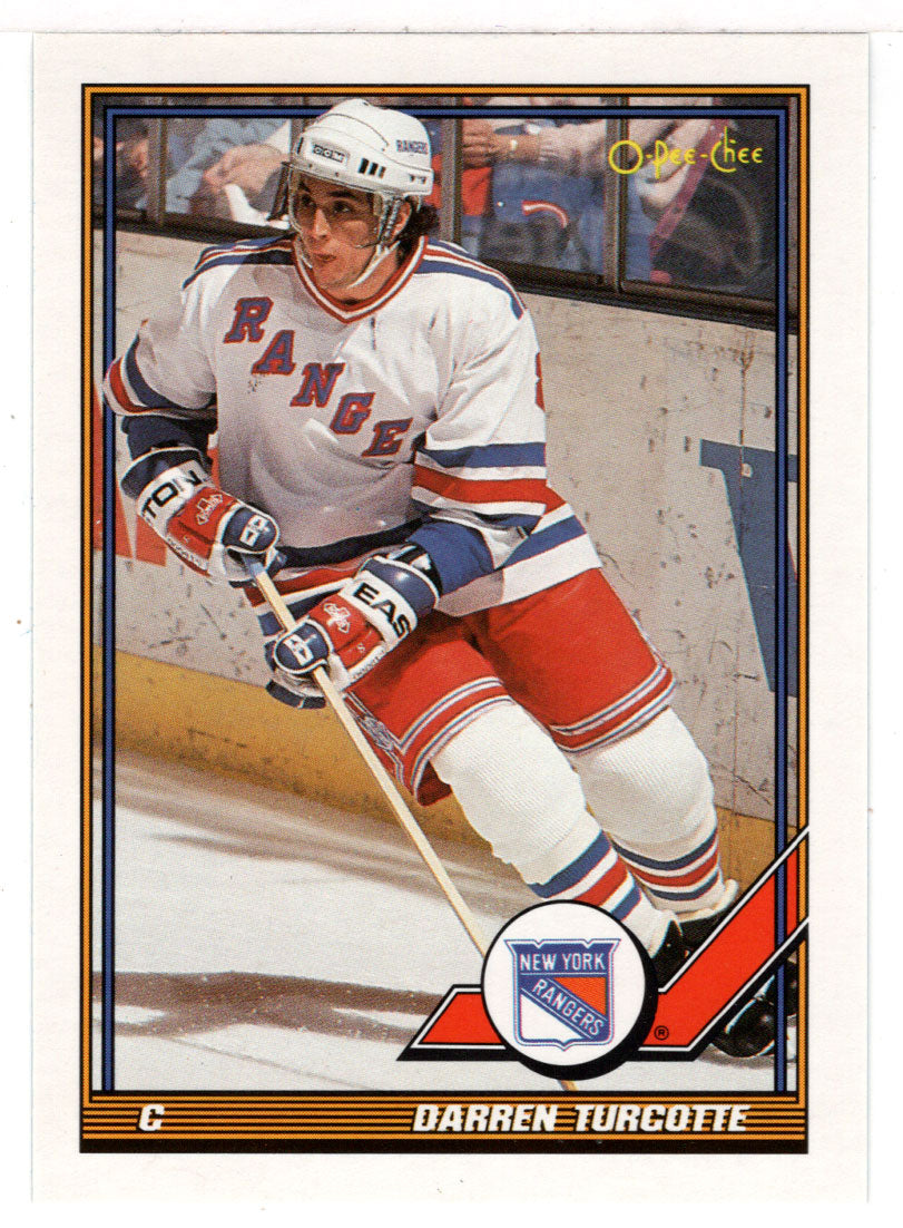 Darren Turcotte - New York Rangers (NHL Hockey Card) 1991-92 O-Pee-Chee # 71 Mint